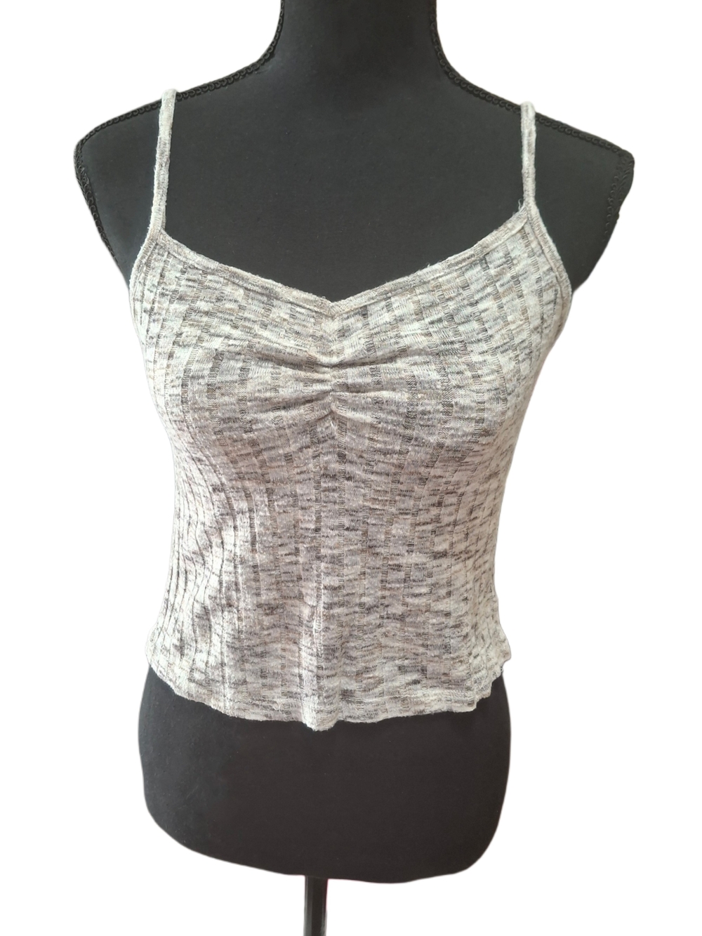 I.N. San Francisco Women's Gray Sleeveless Ribbed Cami Top With Matching Pants